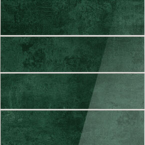 selbstklebende Wandfliese Premium Stacked Tiles emerald